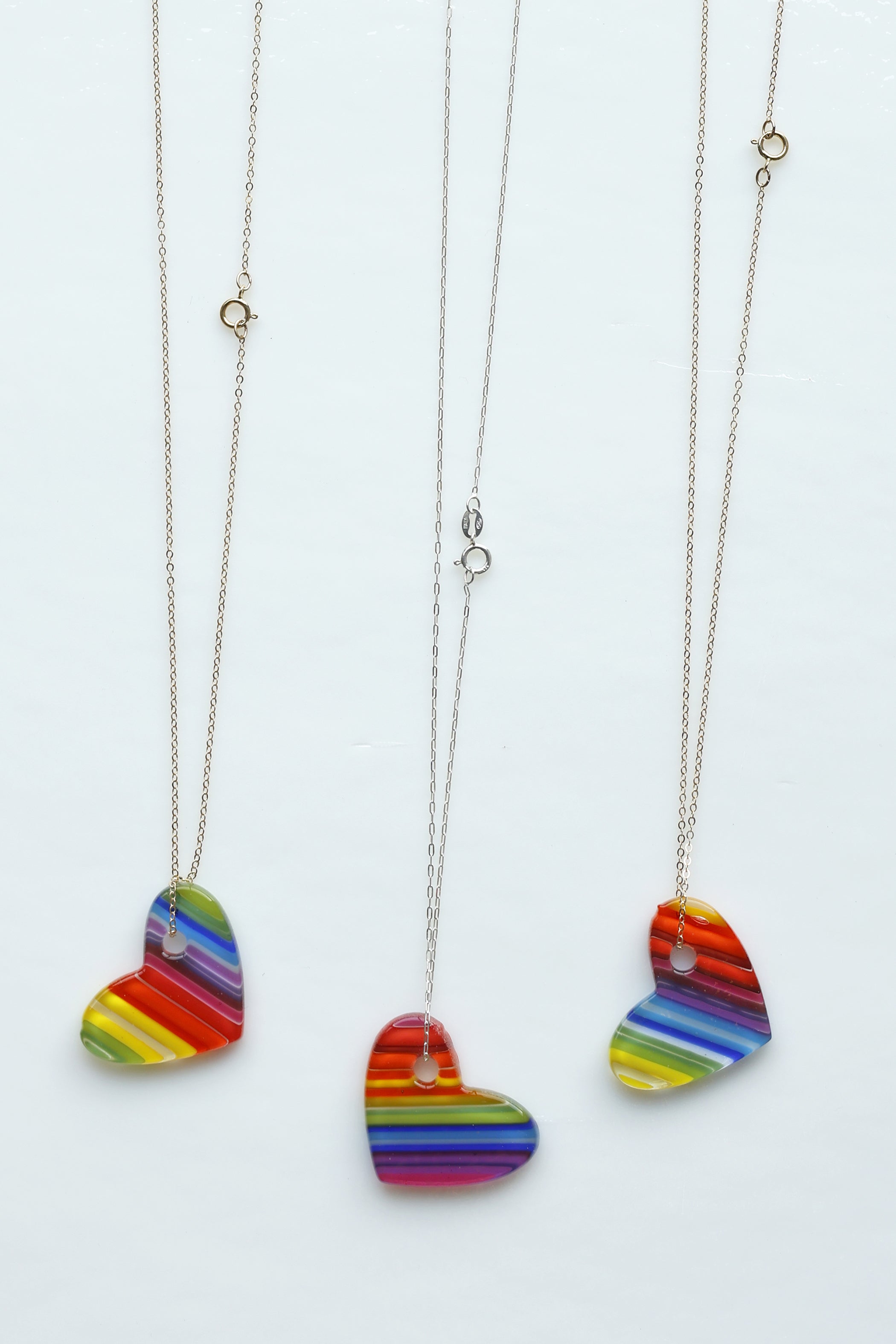 Rainbow Heart Necklace