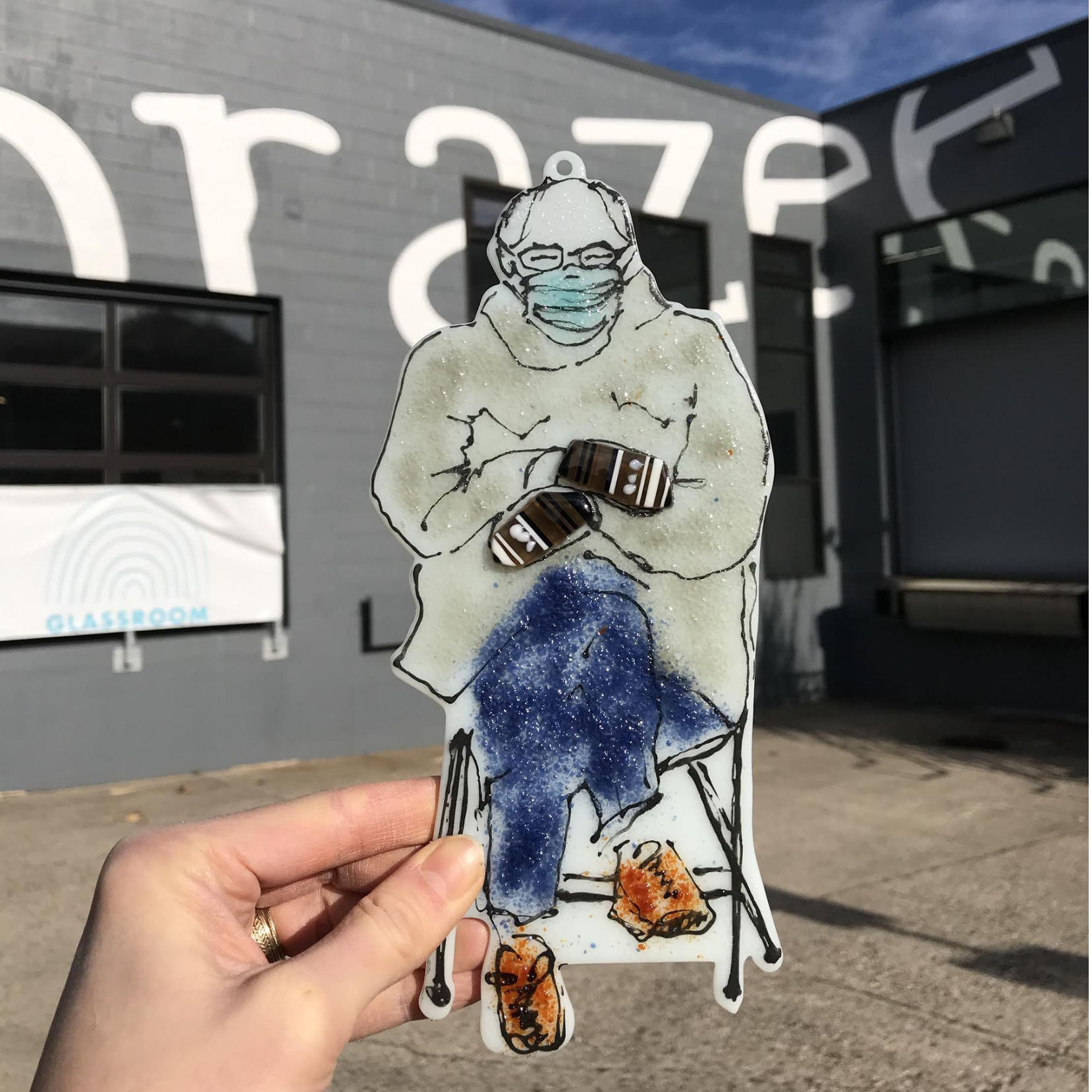 Bernie Sanders Garden Stake